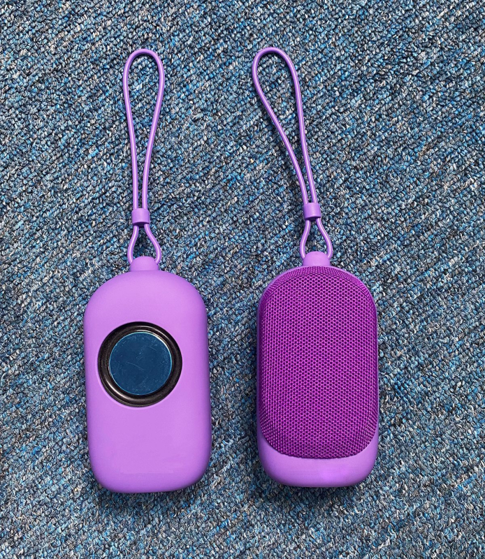 Boxă Bluetooth din stofă cu mâner din silicon, difuzor bass portabil, 5W, Bluetooth 5.3, 100Hz-20kHz, SNR≥85dB, IPX2