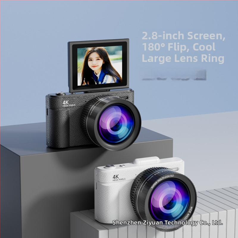 Cameră digitală CCD, fără oglindă retro, model V5, peste 40 MP, corp ABS, slot pentru card de memorie, autonomie baterie 1-3 ore