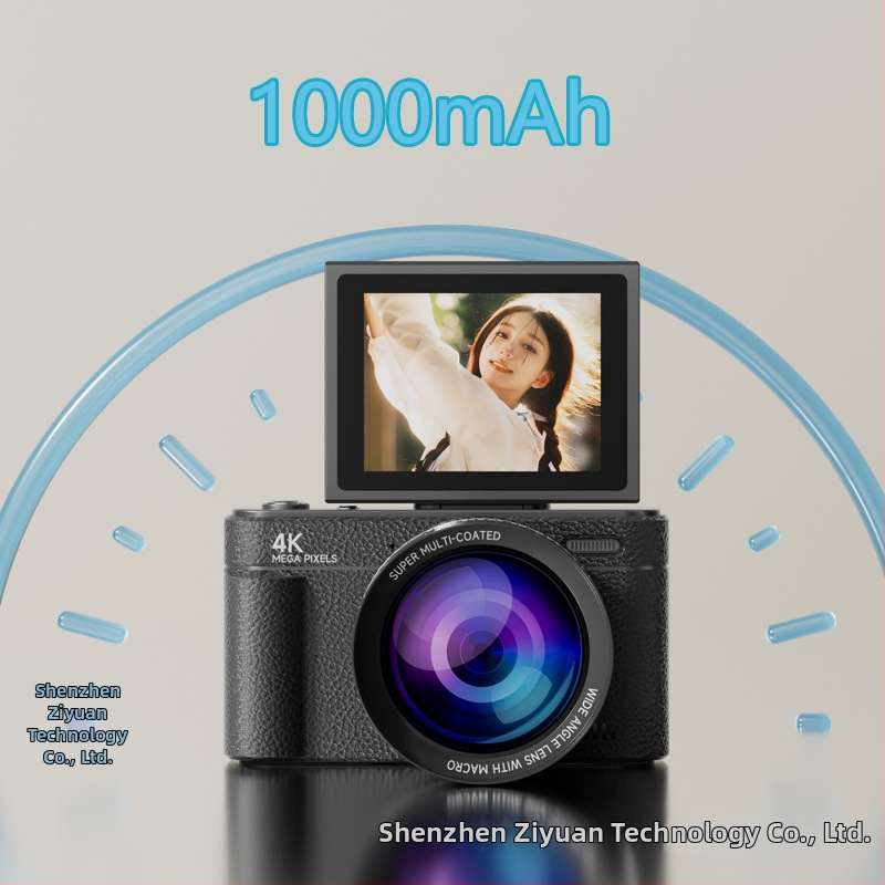 Cameră digitală CCD, fără oglindă retro, model V5, peste 40 MP, corp ABS, slot pentru card de memorie, autonomie baterie 1-3 ore