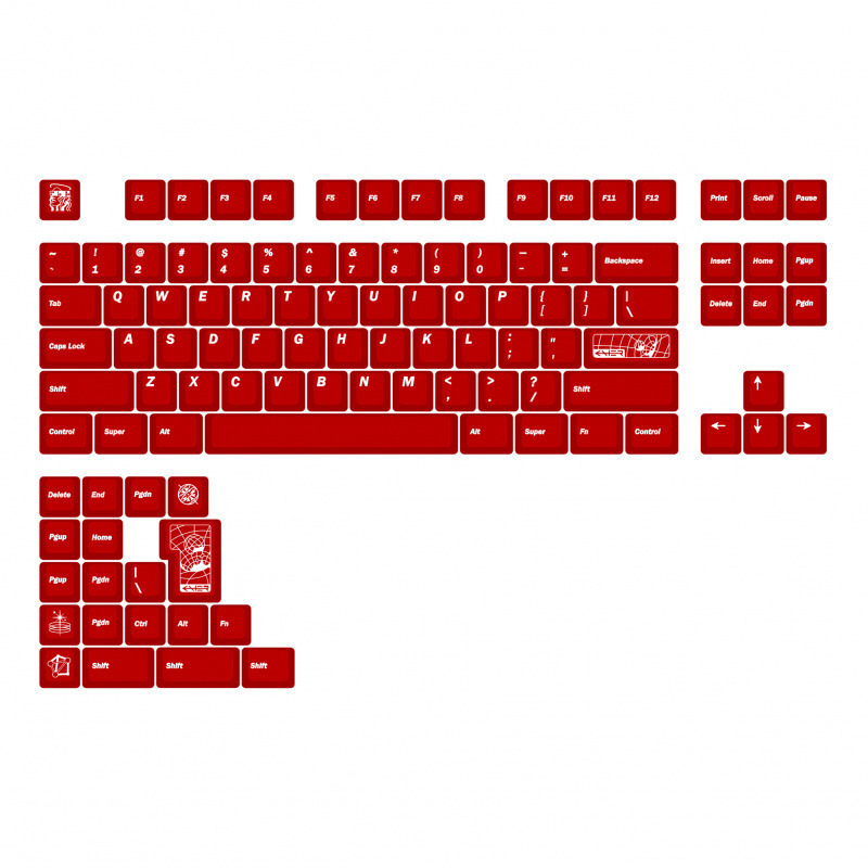 Διαφανείς ABS keycaps για μηχανικά πληκτρολόγια – Bluetooth συνδεσιμότητα, καθολική συμβατότητα, μηχανικοί διακόπτες, μονοχρωματικός φωτισμός