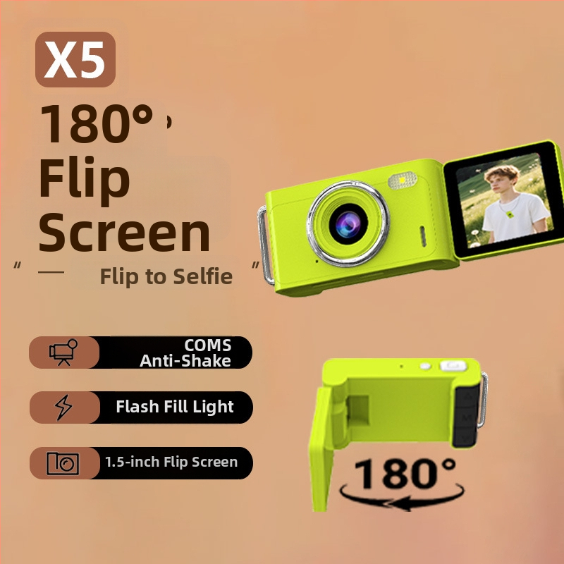 New Star X-5 Mini Digitalna Kamera Privjesak s LCD-om od 1,5 inča, TF kartom, 1–5 MP, ABS kućište, Filter