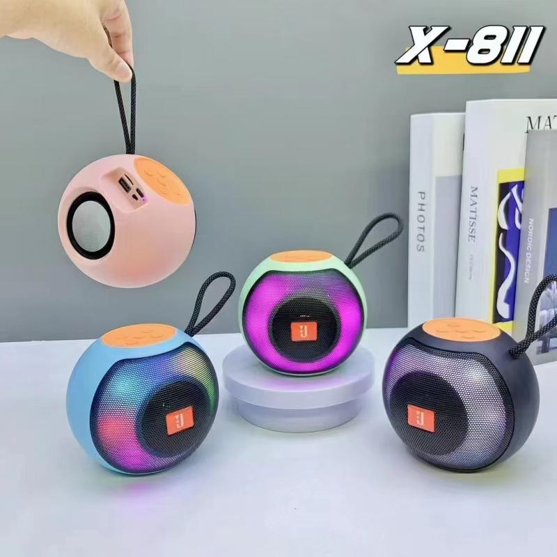 Boxă portabilă Bluetooth 5.3 cu 2 difuzoare, IPX5 rezistentă la apă, 5W putere, baterie încorporată 1000–1200mAh