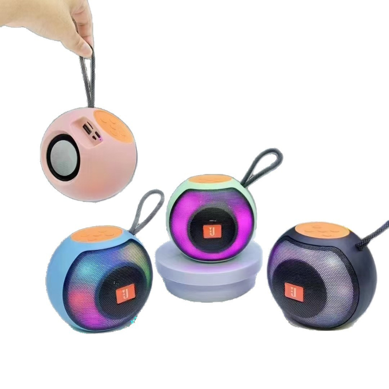 Boxă portabilă Bluetooth 5.3 cu 2 difuzoare, IPX5 rezistentă la apă, 5W putere, baterie încorporată 1000–1200mAh