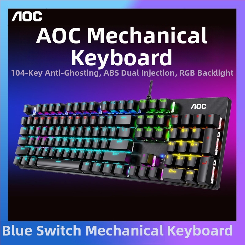 Sada hernej klávesnice a myši s mechanickými prepínačmi, káblové pripojenie, vodotesné vlastnosti, ABS telo