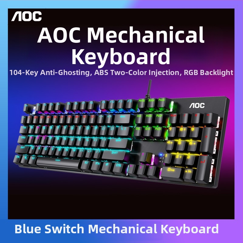 Sada hernej klávesnice a myši s mechanickými prepínačmi, káblové pripojenie, vodotesné vlastnosti, ABS telo