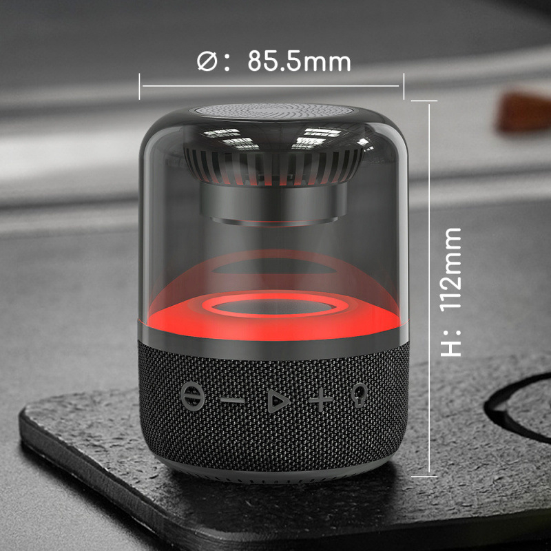 JY02 Bluetooth ηχείο με ισχύ 20W, ενσωματωμένη μπαταρία 2000–4000mAh, εύρος συχνοτήτων 40Hz–20kHz, Bluetooth 5.0, LED φωτισμός με αναπνοή