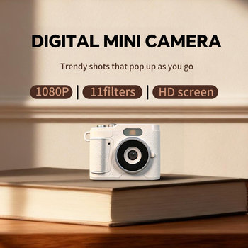 Cameră digitală mini pentru copii, retro, cu senzor CMOS 1/1.8 inch, 8MP, rezoluție 3072×2456, USB 2.0