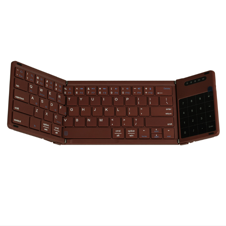 Tastatură ultra-subțire B077T cu Bluetooth și 2.4G, 64 taste, ABS+PU, compatibilă cu 4 sau mai multe dispozitive