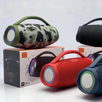 Ασύρματο ηχείο Bluetooth με LED φως, φορητό εξωτερικό επιτραπέζιο υπογούφερ, 10W, Bluetooth 5.0, δύο μεγάφωνα, ενσωματωμένη μπαταρία 800–1000 mAh