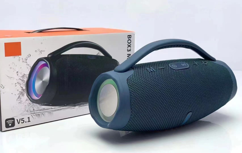 Ασύρματο ηχείο Bluetooth με LED φως, φορητό εξωτερικό επιτραπέζιο υπογούφερ, 10W, Bluetooth 5.0, δύο μεγάφωνα, ενσωματωμένη μπαταρία 800–1000 mAh