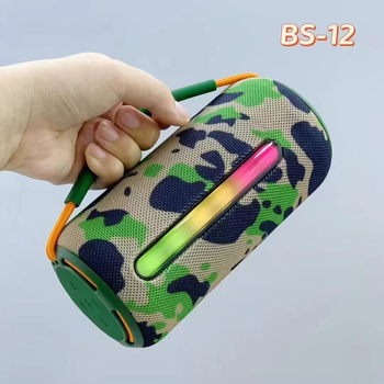 BS12 difuzor Bluetooth fără fir, portabil, 10W ieșire, Bluetooth 5.3, interval de frecvențe 100Hz–20kHz, baterie încorporată 1000–1200mAh, rază 10m