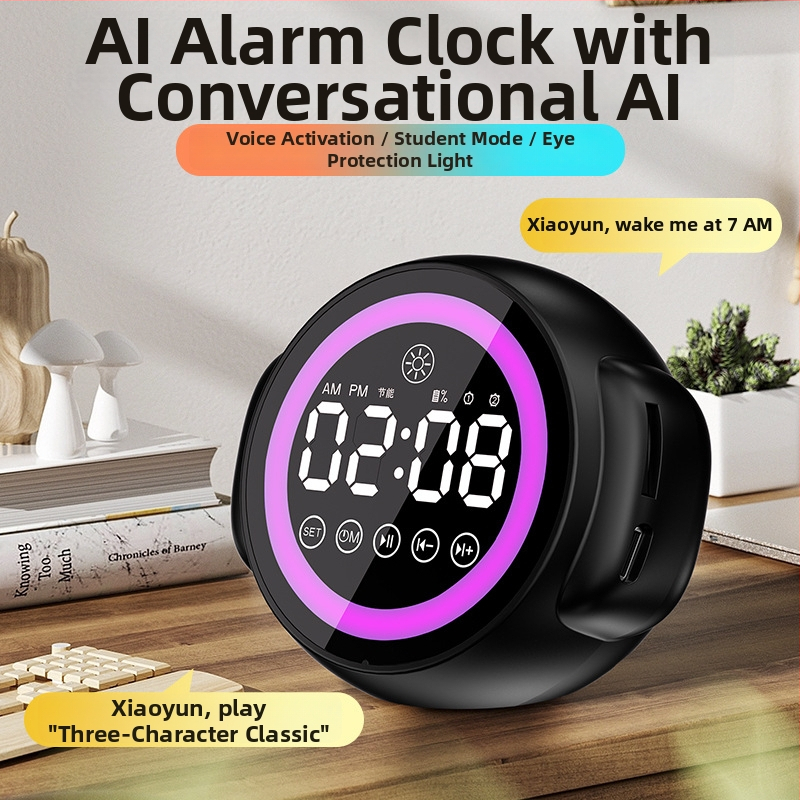 N31 pametni AI Bluetooth zvučnik s budilicom (ugrađena baterija, 3W, Bluetooth 5.0, 100Hz-20kHz, SNR ≥70dB)