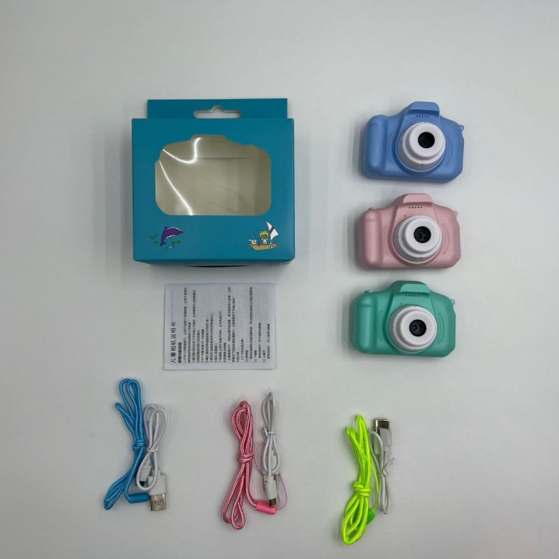 Gyerekeknek szánt X2 kamera - 24 MP, ABS ház, ciklusos felvétel, 1 órás üzemidő