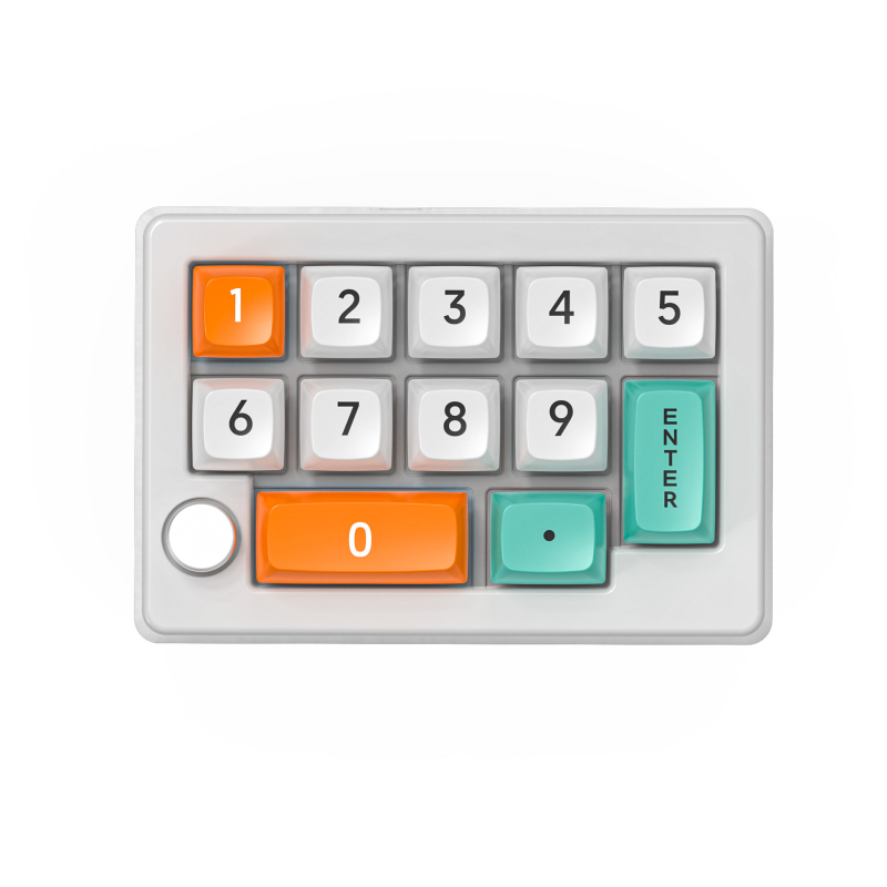 Bežični gaming mehanički numerički keypad s tri načina rada, do 87 tipki, RGB pozadinsko osvjetljenje, zeleni prekidač, USB priključak