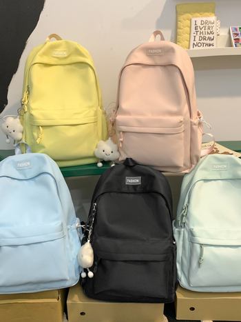 RB rucsac unisex din nylon, curele cu pernă de aer, ultraușor, compartiment pentru laptop, capacitate sub 20 L, stil urban minimalist