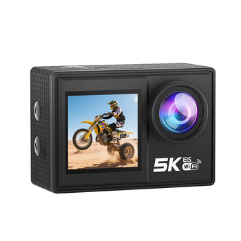 Cameră de acțiune 5K cu ecran dual, EIS, impermeabilă, WiFi