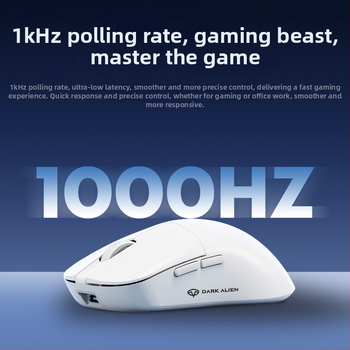 RGB spēļu pele ar PAW3311 sensoru, 5600dpi, Bluetooth/USB savienojums, darbības attālums 10m, svars 54g, 1,2m uzlādes kabelis iekļauts