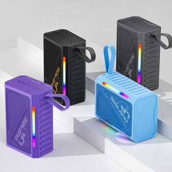 Bluetooth zvučnik, kompaktan ali snažan bas, za vanjsku i unutarnju upotrebu, mini prijenosni s integriranom baterijom (Bluetooth 5.3, 10W, 4000–6000 mAh, 100 Hz–20 kHz, SNR ≥95 dB)
