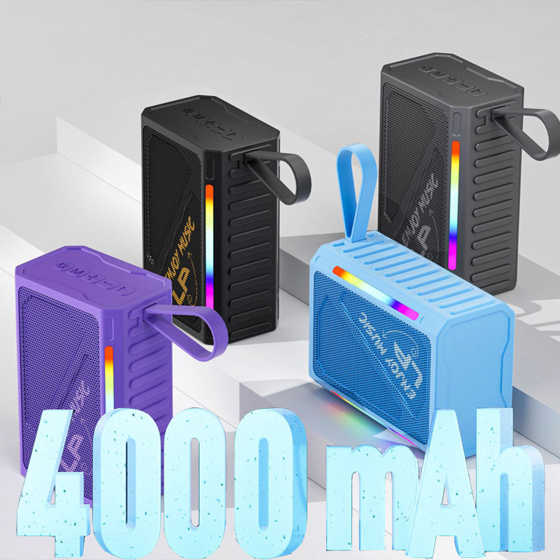 Bluetooth zvučnik, kompaktan ali snažan bas, za vanjsku i unutarnju upotrebu, mini prijenosni s integriranom baterijom (Bluetooth 5.3, 10W, 4000–6000 mAh, 100 Hz–20 kHz, SNR ≥95 dB)