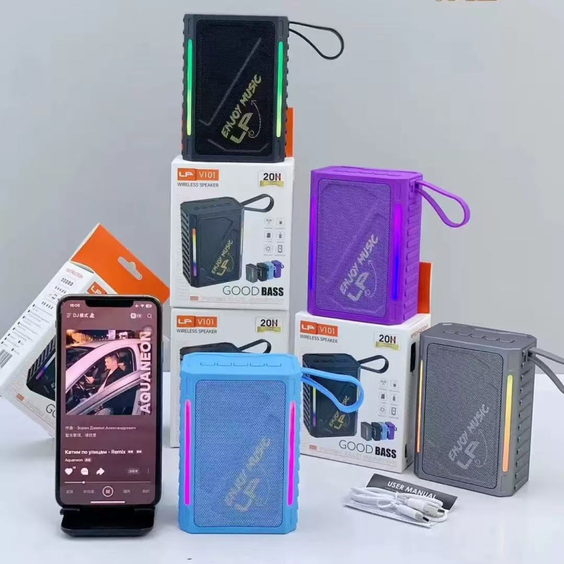 Bluetooth zvučnik, kompaktan ali snažan bas, za vanjsku i unutarnju upotrebu, mini prijenosni s integriranom baterijom (Bluetooth 5.3, 10W, 4000–6000 mAh, 100 Hz–20 kHz, SNR ≥95 dB)