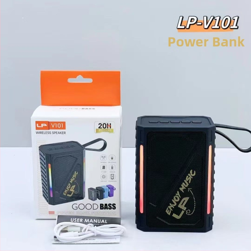 Bluetooth zvučnik, kompaktan ali snažan bas, za vanjsku i unutarnju upotrebu, mini prijenosni s integriranom baterijom (Bluetooth 5.3, 10W, 4000–6000 mAh, 100 Hz–20 kHz, SNR ≥95 dB)