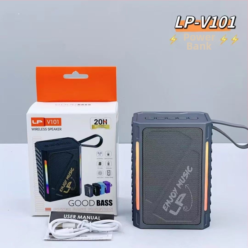 Bluetooth zvučnik, kompaktan ali snažan bas, za vanjsku i unutarnju upotrebu, mini prijenosni s integriranom baterijom (Bluetooth 5.3, 10W, 4000–6000 mAh, 100 Hz–20 kHz, SNR ≥95 dB)