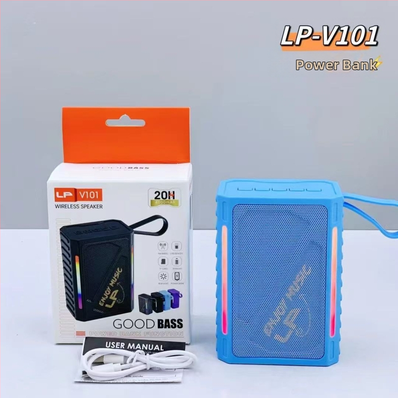 Bluetooth zvučnik, kompaktan ali snažan bas, za vanjsku i unutarnju upotrebu, mini prijenosni s integriranom baterijom (Bluetooth 5.3, 10W, 4000–6000 mAh, 100 Hz–20 kHz, SNR ≥95 dB)