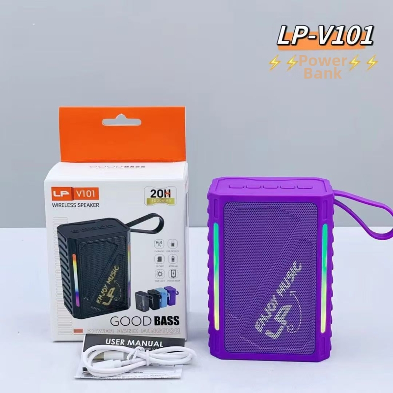 Bluetooth zvučnik, kompaktan ali snažan bas, za vanjsku i unutarnju upotrebu, mini prijenosni s integriranom baterijom (Bluetooth 5.3, 10W, 4000–6000 mAh, 100 Hz–20 kHz, SNR ≥95 dB)