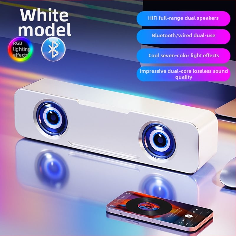 BM-01 Mini Bluetooth stolný reproduktor – 3W výstup, stereo, 40Hz-20kHz, USB/3,5 mm káblový vstup