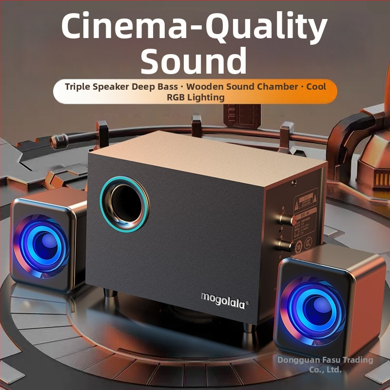 Aktív subwoofer pre stolné počítačové reproduktory 2.1 Bluetooth USB Audio