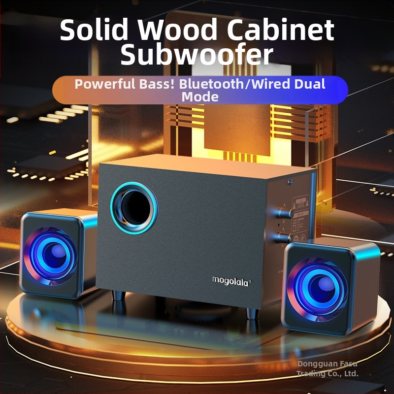 Aktív subwoofer pre stolné počítačové reproduktory 2.1 Bluetooth USB Audio