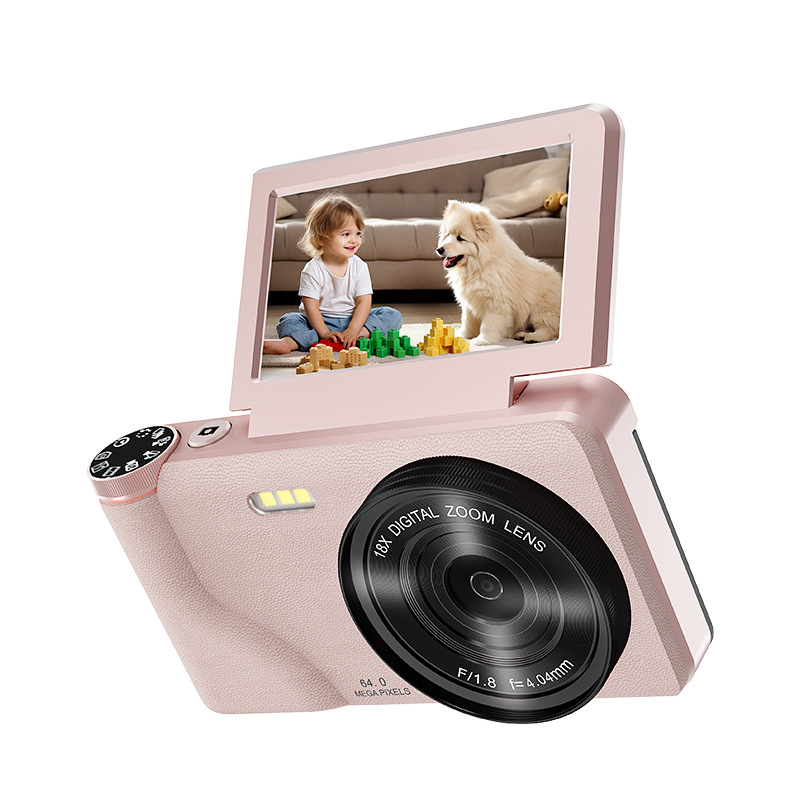 Aparat foto digital cu senzor CCD, 24MP, zoom optic 3x, video 4K, ecran LCD rotativ de 3,0 inch