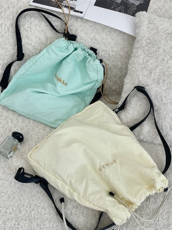 Lagana šnurkovita ruksak – Unisex, Rekreacijska putovanja, Poliester, Mladi kampus stil, Pogodan za spremanje (Unisex; Rekreacijska putovanja; Poliester; Mladi kampus stil; Pogodan za spremanje)