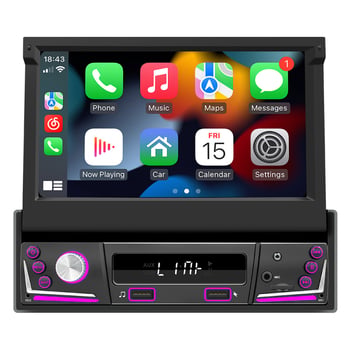 Automobilski Android GPS navigacijski sustav s bežičnim CarPlay i Bluetoothom, TFT zaslon, napajanje 12V DC, snaga 60W×4, univerzalna kompatibilnost