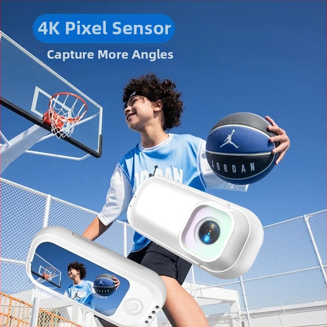 A300 WiFi 4K mini kamera kerékpározáshoz, utazásokhoz és háziállat felvételekhez — 1.47 hüvelykes LCD, TF-kártya tárhely, 2.5 órás üzemidő