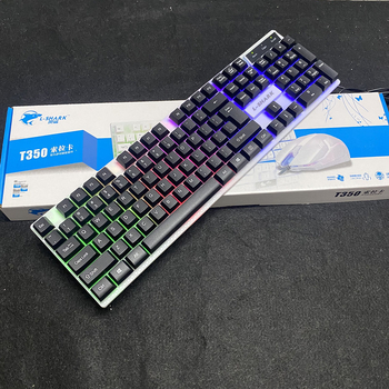 K35 kabelski set tipkovnice i miša s mehaničkim osjećajem, osvjetljenjem, PS/2 priključci za notebook i igre