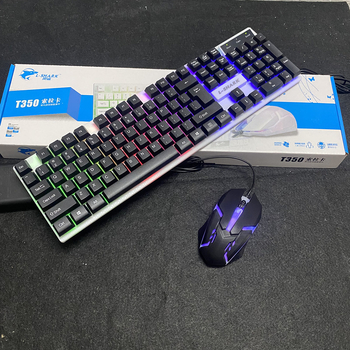 K35 kabelski set tipkovnice i miša s mehaničkim osjećajem, osvjetljenjem, PS/2 priključci za notebook i igre