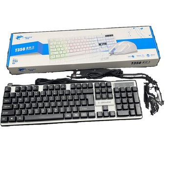 K35 kabelski set tipkovnice i miša s mehaničkim osjećajem, osvjetljenjem, PS/2 priključci za notebook i igre