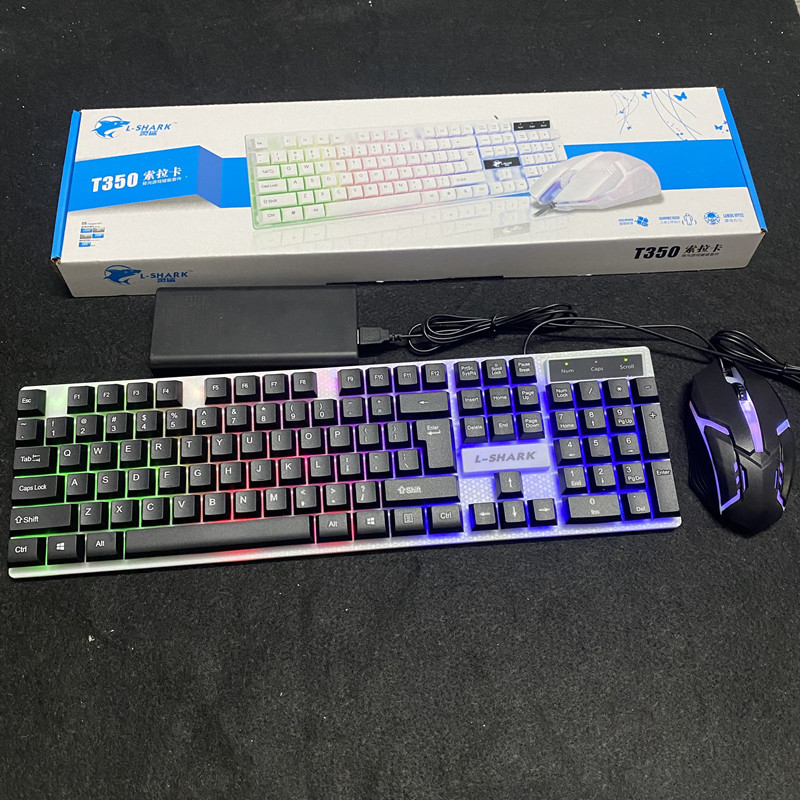 K35 kabelski set tipkovnice i miša s mehaničkim osjećajem, osvjetljenjem, PS/2 priključci za notebook i igre