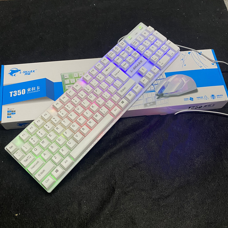 K35 kabelski set tipkovnice i miša s mehaničkim osjećajem, osvjetljenjem, PS/2 priključci za notebook i igre