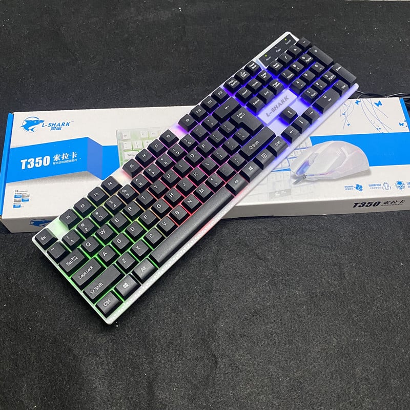 K35 kabelski set tipkovnice i miša s mehaničkim osjećajem, osvjetljenjem, PS/2 priključci za notebook i igre