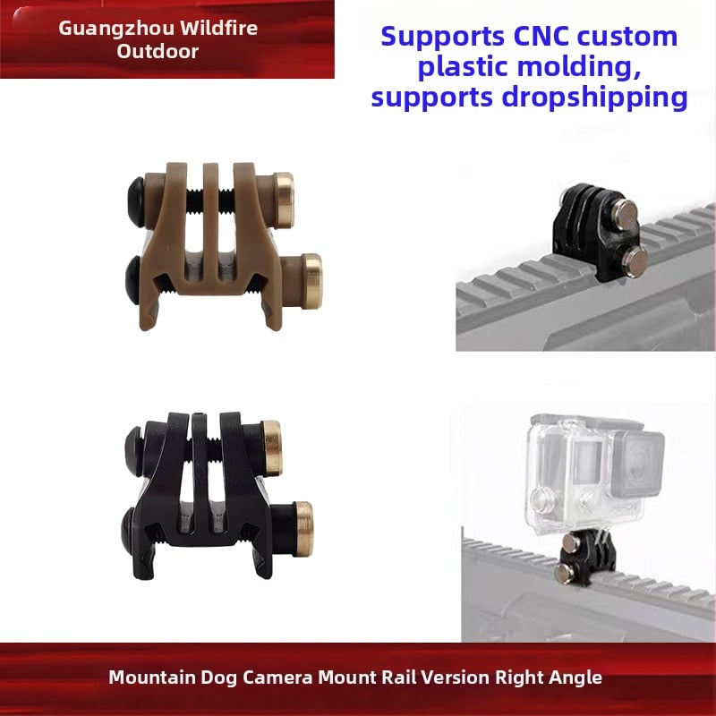 Plastikinis stačiakampis bėgelio laikiklis GoPro 6–10