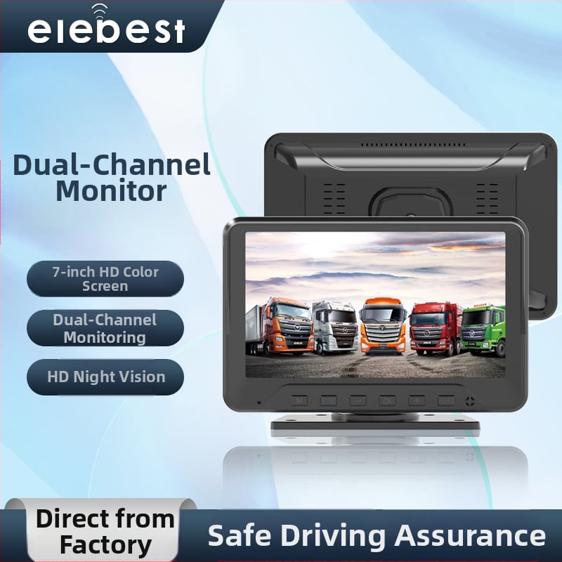 Automobilio atbulinės eigos ekranas — 7 colių IPS ekranas 1024x600, AHD įvestis, HR71 modelis, prietaisų skydelio monitorius