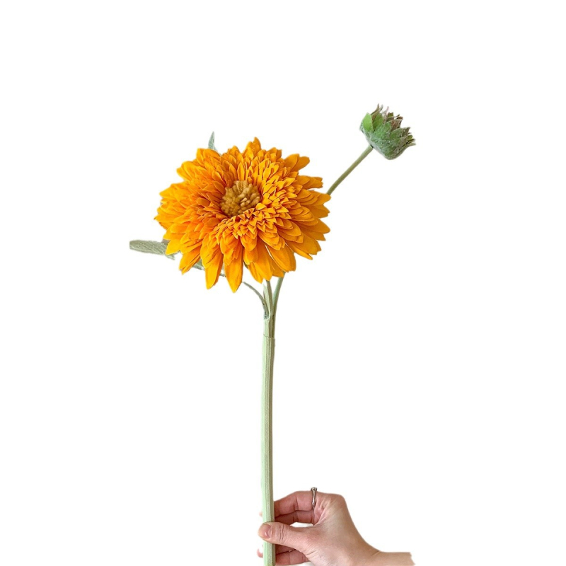 Buchet de floarea-soarelui din mătase - flori artificiale pentru decorul casei, nunți și recuzită foto