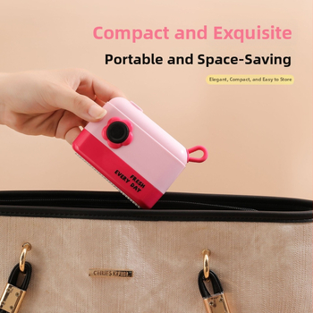 Портативен премахвач на власинки за дрехи с капак, миещ се, ABS/TPR/PVC