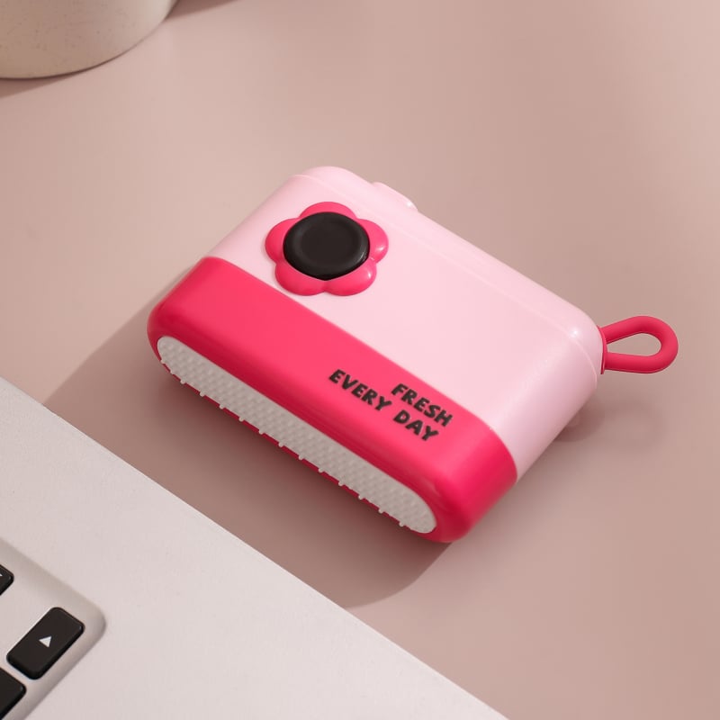 Портативен премахвач на власинки за дрехи с капак, миещ се, ABS/TPR/PVC