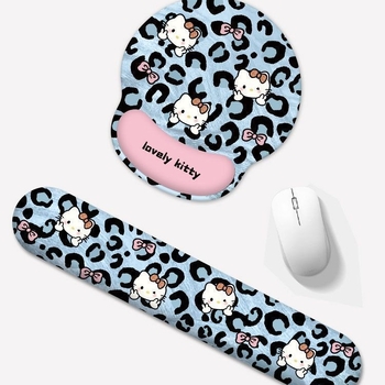 Hello Kitty cartoon ποντίκι-pad με ανάπαυση καρπού – καουτσούκ μικρή επιφάνεια, μονόπλευρη εκτύπωση, επιφάνεια γραφείου