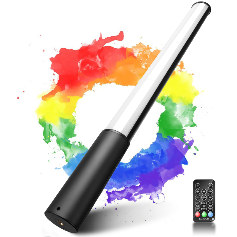 LUXCEO RGB doplnkové svetlo tyč P400 — ručné, prenosné LED svetlo pre fotografovanie, živé vysielanie a vlog, 10W, 5V