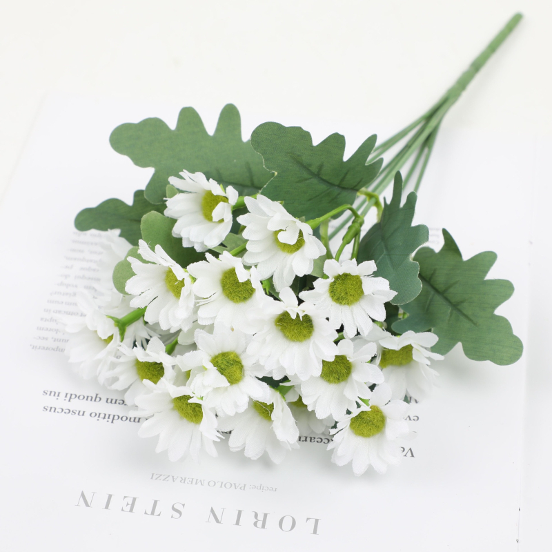Svila umjetno cvijeće za fotografiju i kućnu dekoraciju — tratinčice (daisy), ručno izrađene, za vjenčanja i rekvizite za fotografiranje