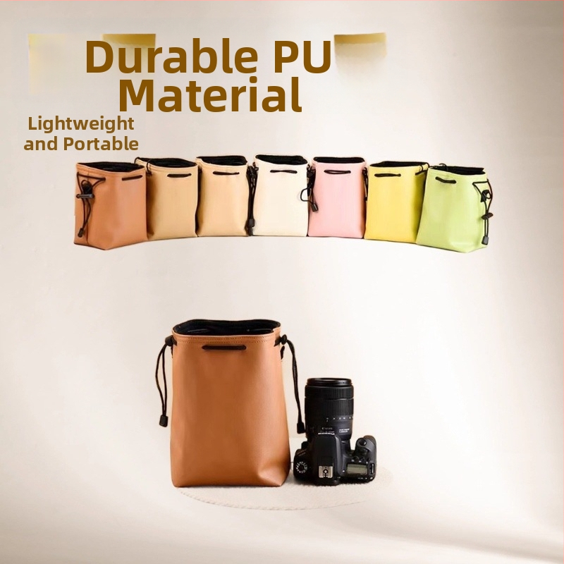 Vidinis apsauginis dėklas mirrorless ir DSLR kameroms – PU medžiaga; suderinama su Nikon, Sony, Canon, Fuji; įdaila poliesterio ir medvilnės